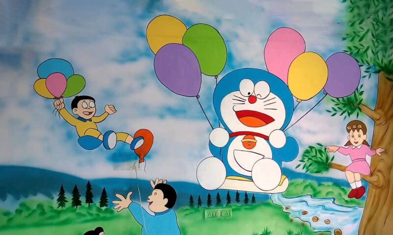 Hình ảnh mầm non cùng Doraemon