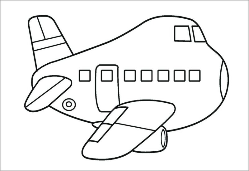 hình ảnh máy bay qua tranh tô màu