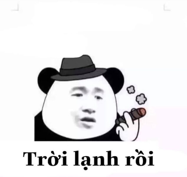 Hình ảnh meme gấu trúc Weibo hút thuốc