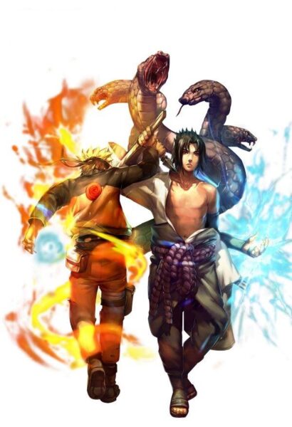 Hình ảnh Naruto 3D - Naruto và Sasuke, Rasengan và Chidori