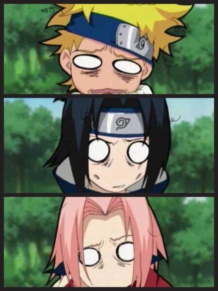 Hình ảnh Naruto chế - đội 7 bị hành te tua