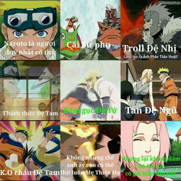 Hình ảnh Naruto chế - Naruto sợ Sakura