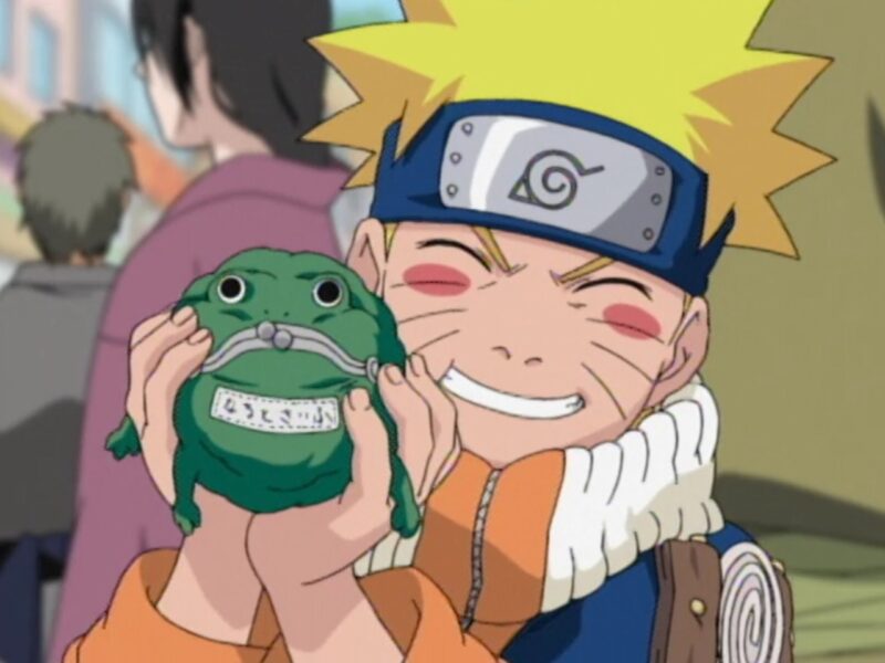 Hình ảnh Naruto chế - Naruto vui vẻ bên ví tiền