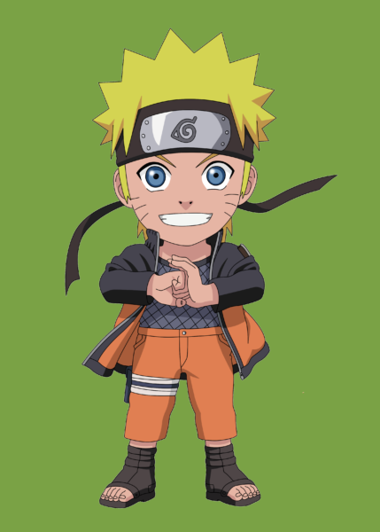 Hình ảnh Naruto chibi sẵn sàng chiến đấu