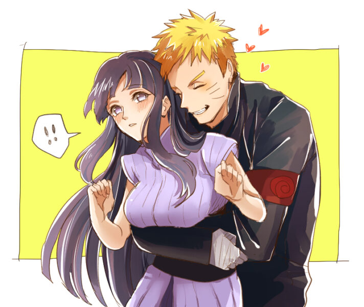 Hình ảnh Naruto vs Hinata ôm nhau