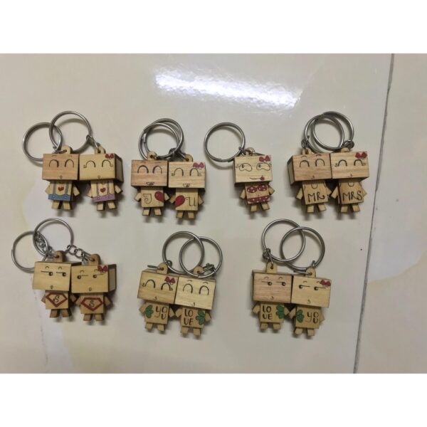 Hình ảnh người gỗ móc khóa đẹp