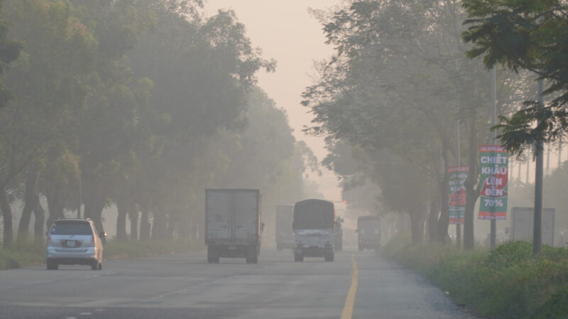 Hình ảnh ô nhiễm không khí do phương tiện