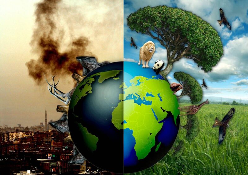 Hình ảnh ô nhiễm trái đất