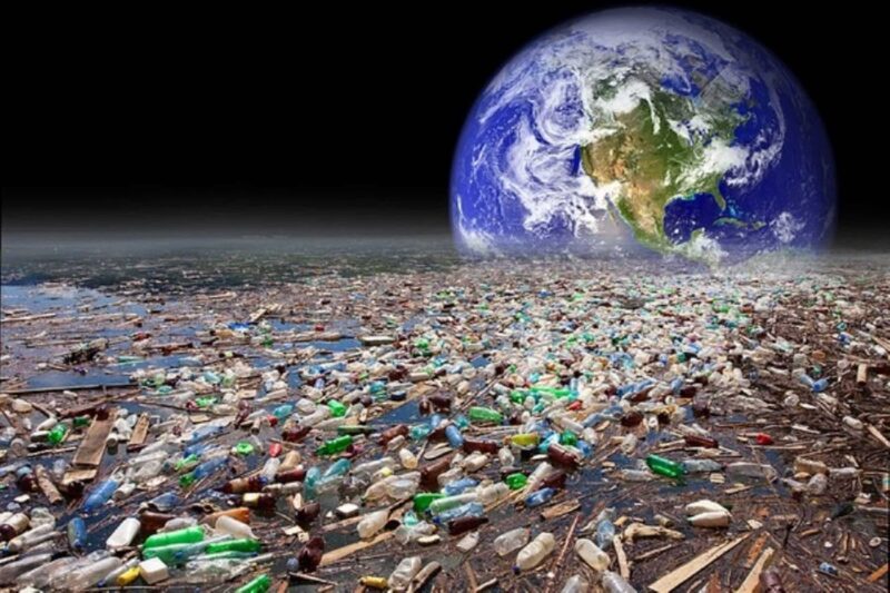 Hình ảnh ô nhiễm trái đất do rác