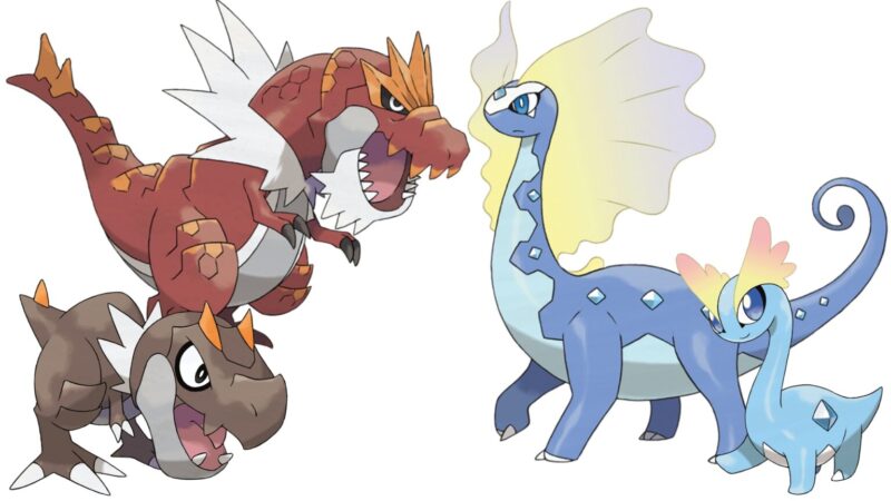 Hình ảnh pokemon xy chiến đấu giữa các khủng long
