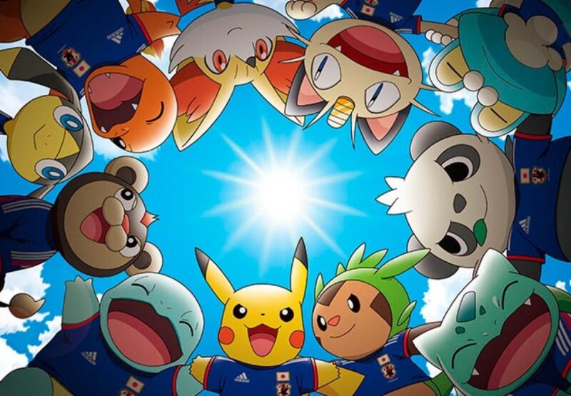 Hình ảnh pokemon xy thể hiện tính đoàn kết của các bảo bối
