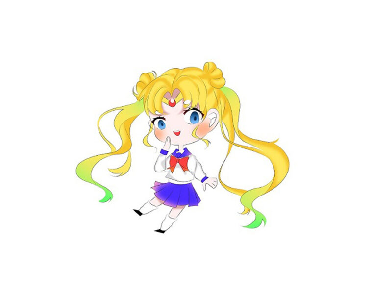 Hình ảnh Thủy Thủ Mặt Trăng chibi
