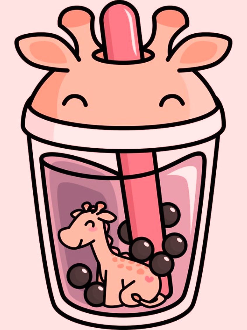 Hình ảnh trà sữa hoạt hình cute đẹp nhất