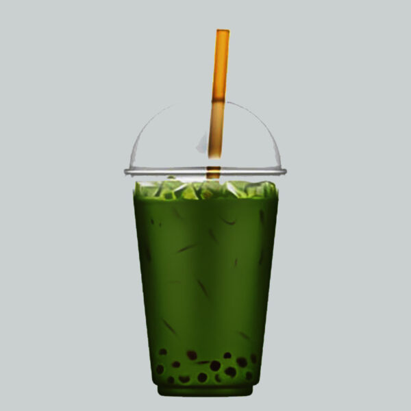 Hình ảnh trà sữa hoạt hình matcha thanh mát