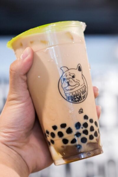 hình ảnh trà sữa tự chụp - một ngày sảng khoái