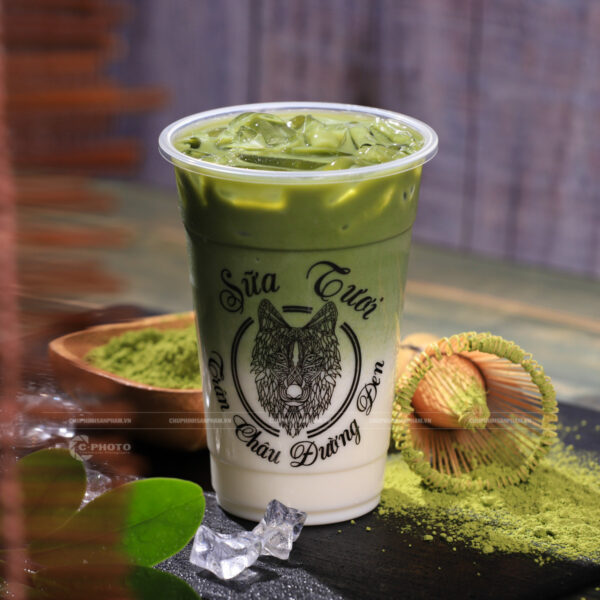hình ảnh trà sữa tự chụp sữa tươi trân châu đường đen matcha