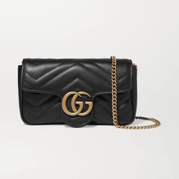 Bild einer schwarz-goldenen Gucci-Tasche