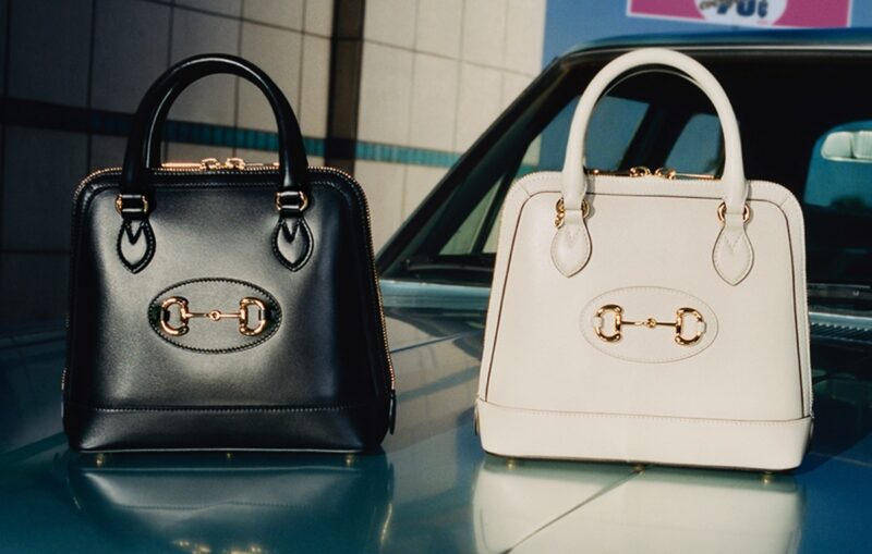 Bild einer Gucci Handtasche mit Pferdekiefer
