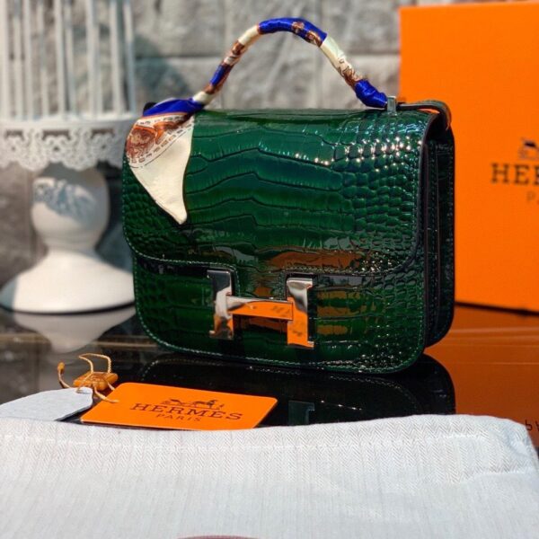 Hình ảnh túi xách Hermes xanh rêu