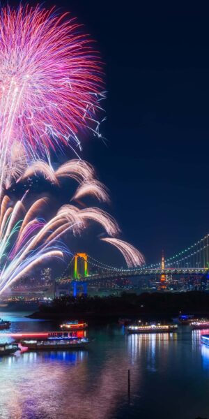 hình nền điện thoại oppo, Xiaomi thành phố đón chào năm mới bên cây cầu