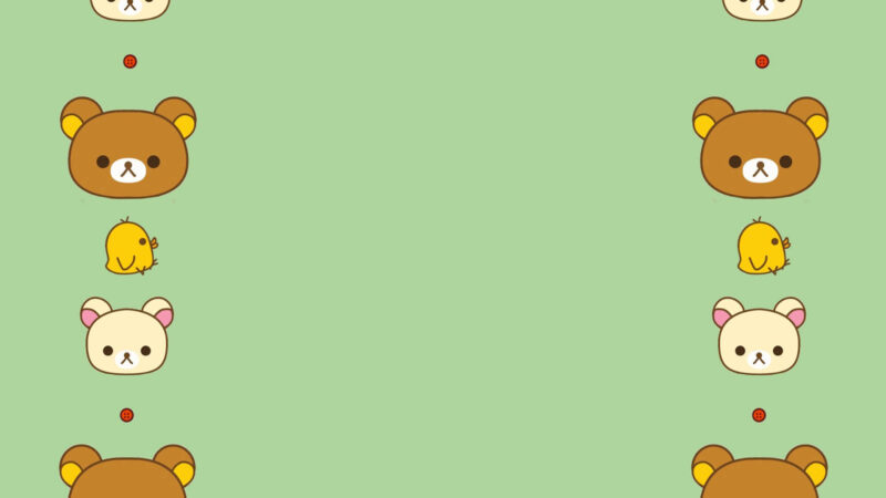 hình nền gấu nền xanh lá