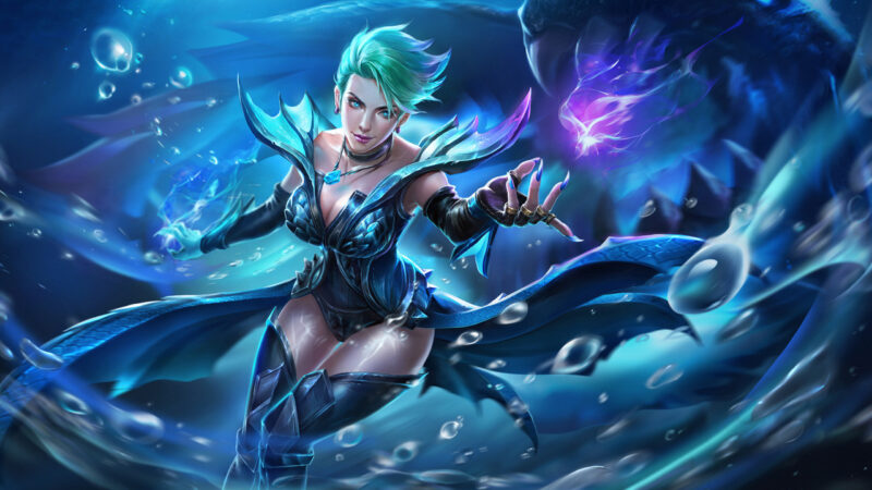 hình nền liên quân natalya chiến đấu dưới nước