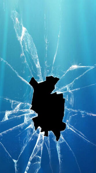 hình nền màn hình vỡ đẹp màu xanh dương đơn giản