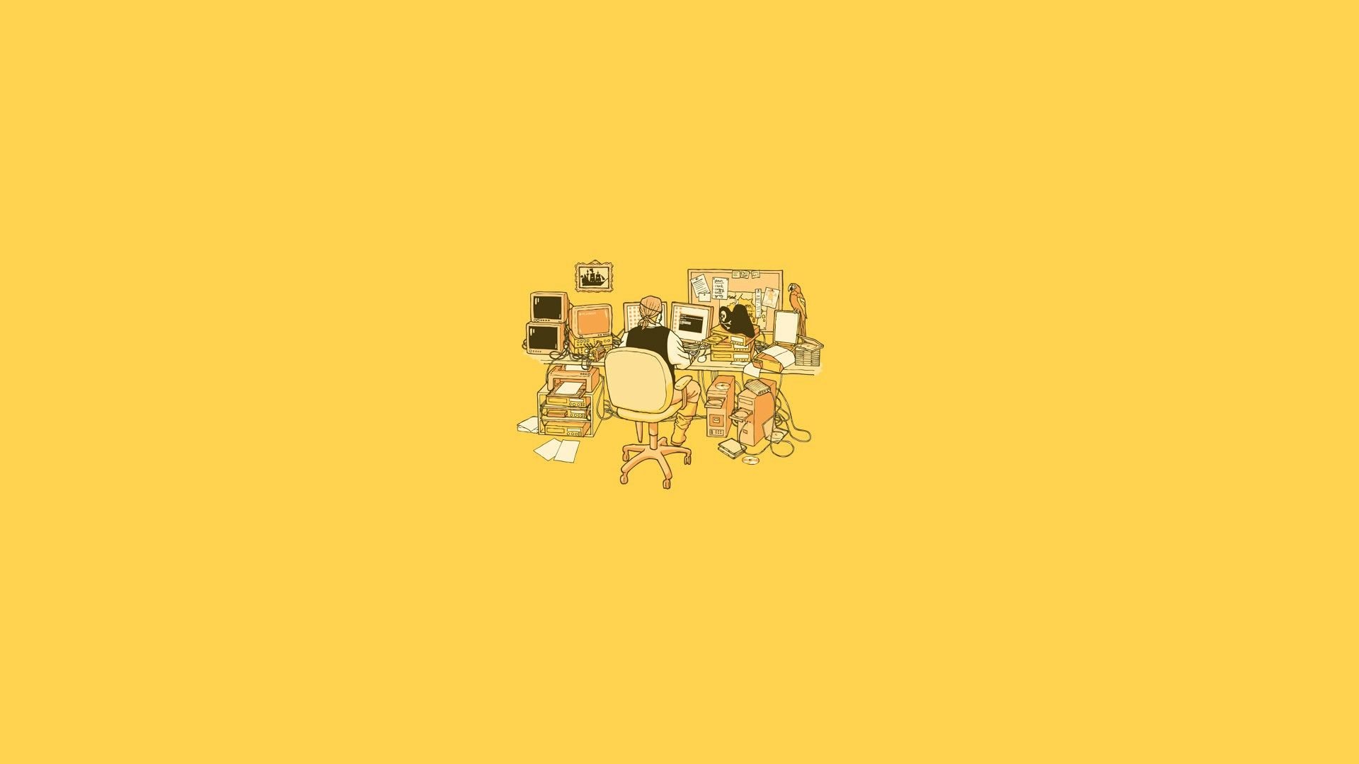 Hình nền màu vàng cute, đẹp nhất cho máy tính, điện thoại