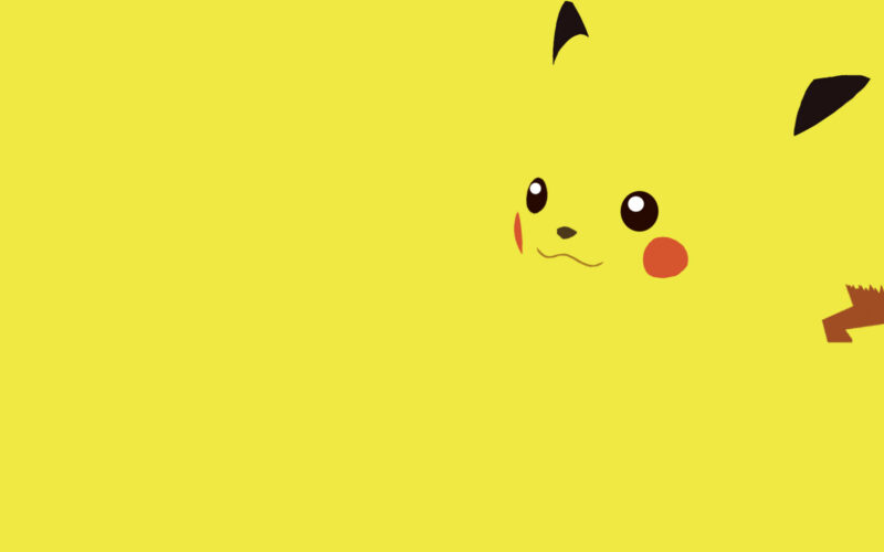 hình nền màu vàng đẹp pikachu cute