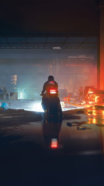 Hình nền Moto 4K trong gara