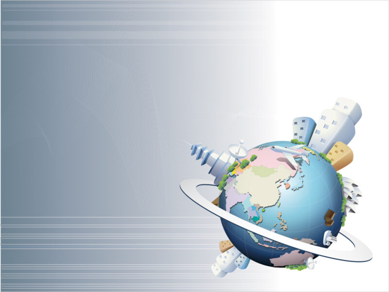 hình nền powerpoint 3d hình trái đất