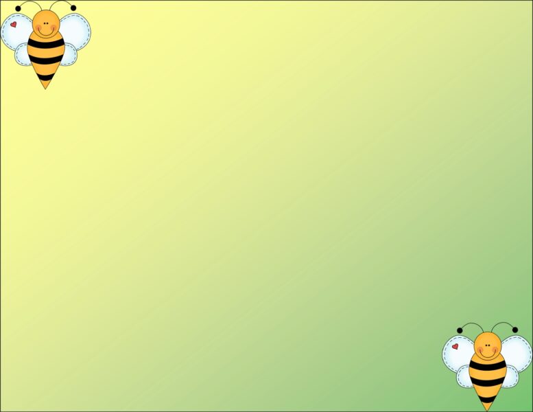 hình nền powerpoint hình con ong ngộ nghĩnh