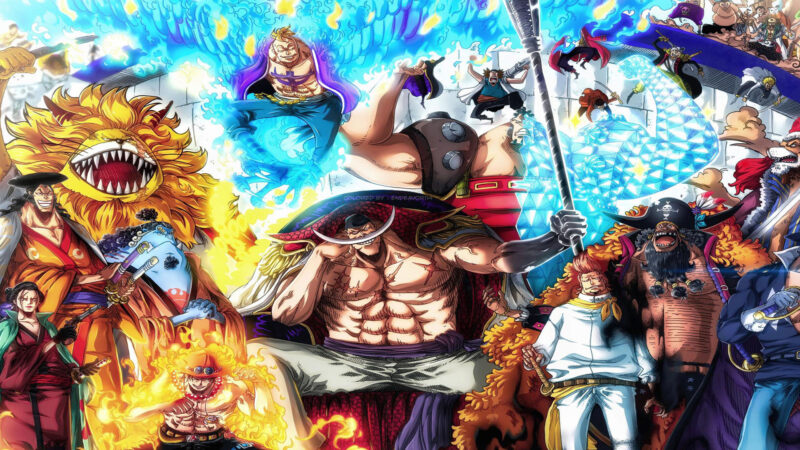 Hình nền Râu Trắng One Piece cùng những người đồng đội