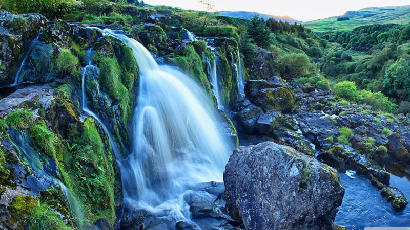 hình nền thác nước đá hùng vĩ