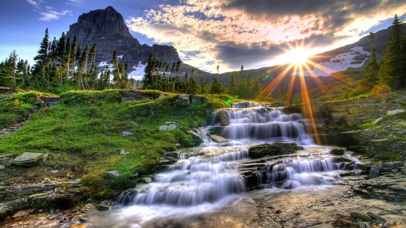 Waterfall Beautiful Background Wallpapers with Background Images Waterfall