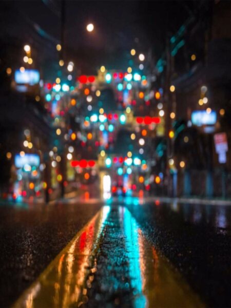 hình nền zalo đẹp con đường vào ban đêm