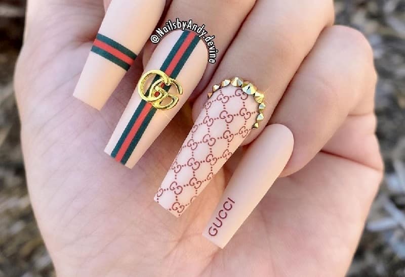 Top 10 mẫu nail Gucci đơn giản đẹp sang chảnh nhất