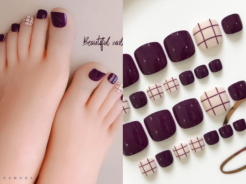 20 Các mẫu nail chân đẹp sáng da sang trọng hot trend Phong cách