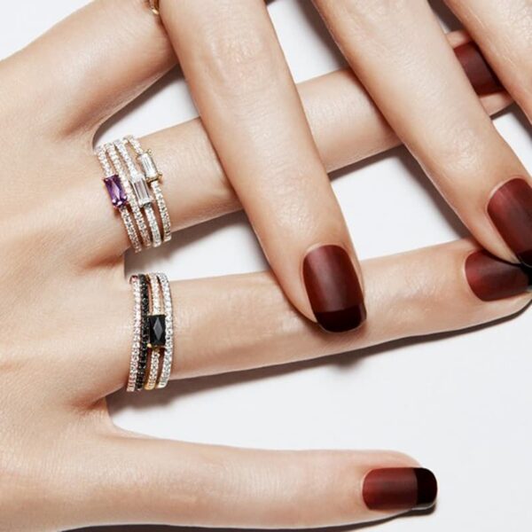 Mẫu nail nhám đỏ trơn đơn giản