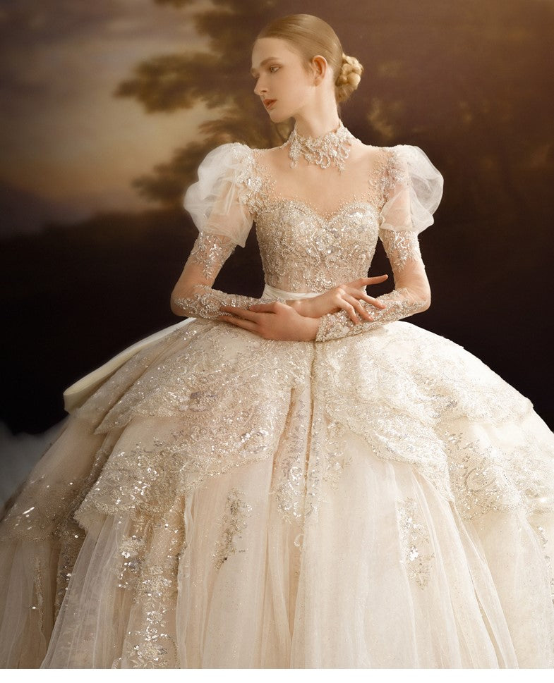 Váy cưới lộng lẫy biến cô dâu thành công chúa  Ngôi sao  Đám cưới váy áo  phồng Cô dâu Quinceanera dresses