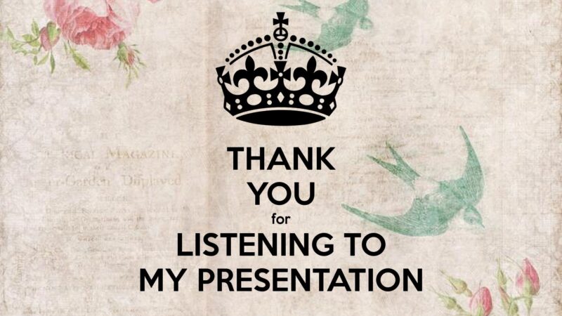 Slide thank you for listening