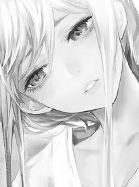 ảnh anime trắng đen buồn nhất