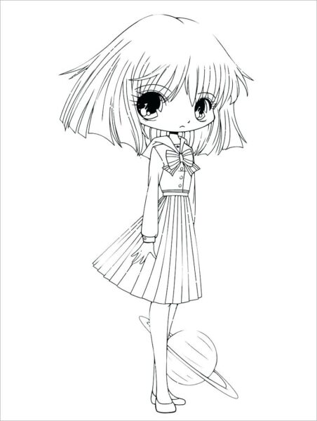 ảnh anime trắng đen dễ thương nhất