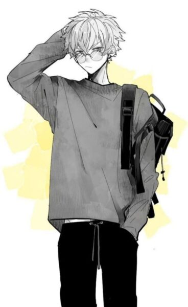 ảnh anime trắng đen lạnh lùng cool ngầu