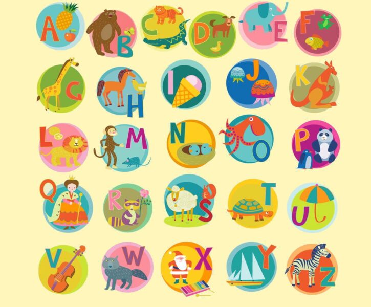 ảnh bảng chữ cái tiếng anh Hawai động vật