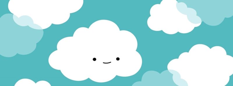 Ảnh bìa cute mây trắng