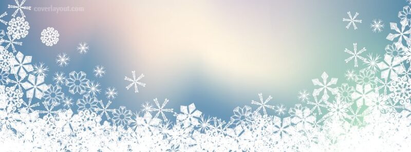 Ảnh bìa cover facebook đẹp hình bông tuyết
