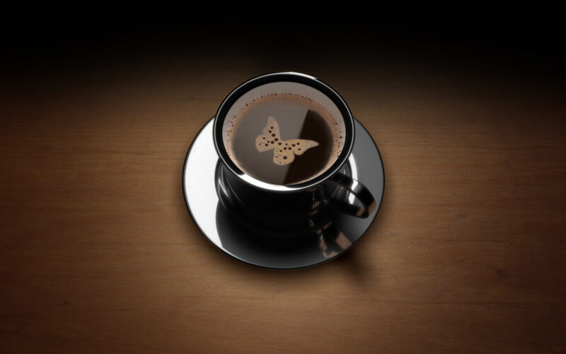 Ảnh cafe đen cô đơn