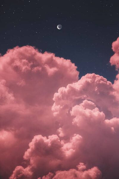ảnh đám mây màu hồng sang trọng