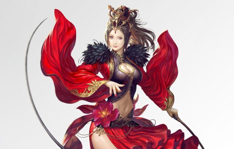Hình ảnh Điêu Thuyền cầm kiếm